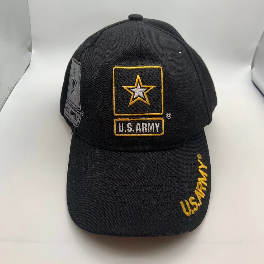 JWM Wholesale U.S. Army Logo Embroidered Hat in Black OSFA